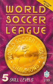 World Soccer League ZX Spectrum US box art